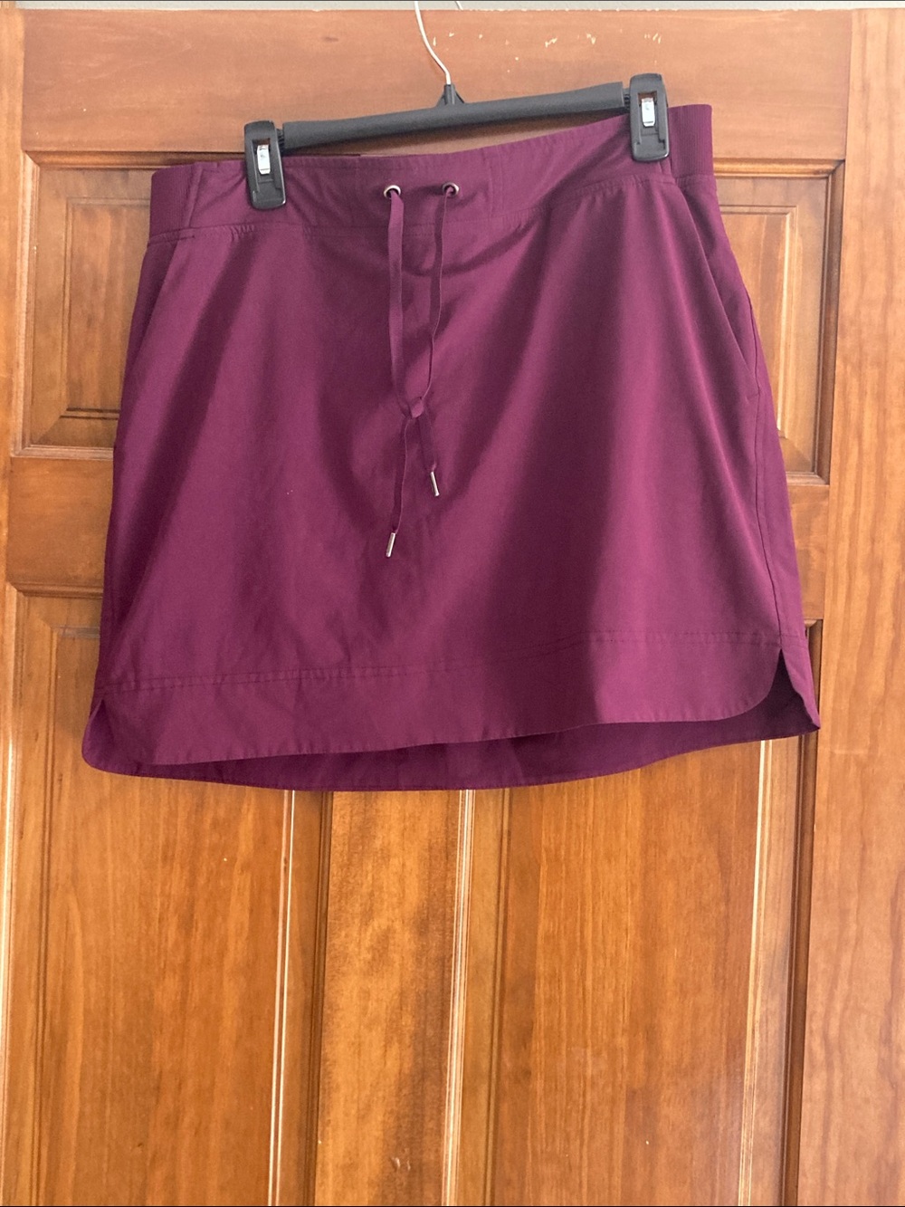 Athleta Plum Drawstring Skort